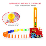 Domino Train Set Kid Domino Blocks Magical Electric Auto Set Up Colorful Plastic Dominoes Baby Educational Blocks Toddler Toys