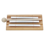 3-Tone Wind Chimes Tabletop Meditation Chime Wind Bell Wooden Kids Educational Musical Toys Percussion Instrument With Mallet