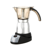 220V Electrical Espresso Moka Pot Coffee Percolators Italian Mocha Coffee Maker 220V Stovetop Tool Filter Percolator Cafetiere