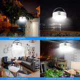 USB Solar Camping Light With Remote Control Hanging Waterproof Tent Light Outdoor Lamp For Camping Hiking Emergency Outdoor Tool