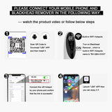 WiFi Facial Visual Blackhead Remover Vacuum with Camera 30X HD Visible Face Pore Cleaner Acne Extractor Probes for Women Men