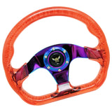 D Shaped 13 inch Auto Acrylic Steering Wheel Drifting Steering Wheel Parts