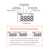 Handheld Digital Torque Wrench Large Screen with Backlight Sound LED Alarm Real-time Peaks Measurement Four Units Switching