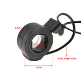 Waterproof Electric Bicycle Thumb Throttle for Left and Right Hand E-bike Accessories For Electric Scooter