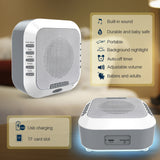 For Kids Baby Natural Office Relaxation White Noise Rain Nightlight Ocean USB Rechargeable Soothing Lullaby Sleep Sound Machine