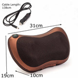 NEW Relaxation Massage Pillow Vibrator Electric Shoulder Back Heating Kneading Infrared therapy pillow shiatsu Neck Massager