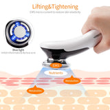 EMS Facial Massager LED light therapy Sonic Vibration Wrinkle Removal Skin Tightening Hot Cool Treatment Skin Care Beauty Device