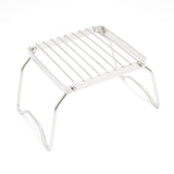 Mini Outdoor Stainless Steel Foldable Camping Stove Stand Rack BBQ Grill Pot Holder For Camping Hiking Travell Car Accessories