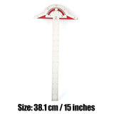 Multifunction Woodworkers Edge Rule Inch MM Woodworking Scriber Gauge Aluminum Steel Measuring Marking Framing Ruler Tool