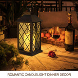 NB-4 Solar Lantern Hanging Lanterns Waterproof LED Flickering Flameless Candle Mission Outdoor Garden Decor Auto Sensing Lights