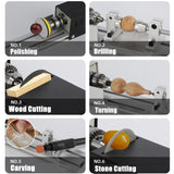Mini Lathe Beads Machine Miniature Buddha Pearl Lathe DIY Woodworking Buddha Pearl Lathe Machine Drill Rotary Tool 12V/24V