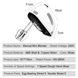7 Speed Hand Mixer Electric Kitchenaid Blender Thermomix Kitchen Appliance Parts Multifunctional Food Processor