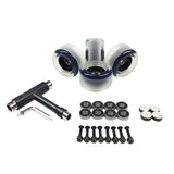 4Pcs Light Up Roller Skate Wheels Luminous Skate Wheels With Bearings T Tool Skateboards Accessories