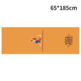 185*63cm Double Layer Non-Slip Fitness Mat Digital Portable Printing Protection Yoga Exercise Pad with Position Line Gymnastics