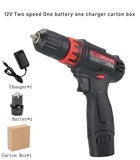 12V Cordless Drill Electric Screwdriver Lithium Battery Household DIY Power Tools Multifunction Drill Электро-инструменты
