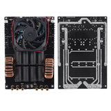 DC12V-40V 1000W 50A ZVS Low Voltage High Frequency Induction Heating Module Board with 48V Copper Pipe and Cooling Fan