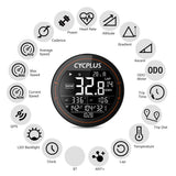 CYCPLUS Wireless Bike Computer GPS Speedometer BT ANT+Cycling Computer Waterproof w Cadence Sensor Heart Rate Monitor for Bike