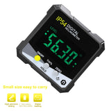 Electronic Protractor Digital Inclinometer 0-360 Aluminum Alloy Digital Bevel Box Angle Gauge Meter Magnets Base Measuring Tool