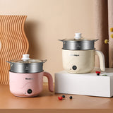 220V Mini Multifunction Non-stick Pan Electric Cooking Pot Household  Hot Pot Single/Double Layer Electric Rice Cooker Machine
