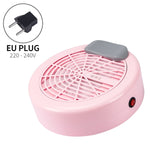 40W Nail Vacuum Cleaner Round Fan Vacuum Suction Nail Dust Collector With 1PCS Filter Manicure Machine Fan Nail Art Salon Tool
