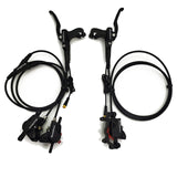 -RISUN MOTOR Hydraulic Disc Brake Kits with Front Dual Brake Calipers and Parking Button for DNM USD8S E-Bike Accessorie