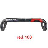 Bike UD Carbon Road Handlebar Bicycle out Winding Handlebars 31.8mm Red/Black/Silver Carbon Handlebars bent bar 400/420/440