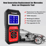 KW460 Car Tester Replacement for Mercedes-Benz OBD II +EOBD Scanner Diagnostic Instrument Detection Replacement Inspection Tools