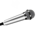 Portable 3.5mm Stereo Studio Mic KTV Karaoke Mini Microphone For Cell Phone Laptop PC Desktop Small Size Microphone