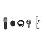 Fill Light BM858 USB Condenser Microphone Kit for PC,Professional Streaming Podcast,Live Streaming,Gaming,Sing,Studio
