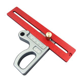200/300/400mm Woodworking 45/90 Degree Scriber Ruler Height Gauge Measuring Tool 6XDD