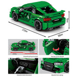 New High-Tech Super Sport Car Audied Porsched 918 Koenigsegged Model Bricks MOC Pull Back Car Building Blocks Toys for Kids Gift