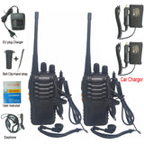 2pcs/lot baofeng BF-888S Walkie talkie Two-way radio set BF 888s UHF 400-470MHz 16CH walkie-talkie Radio Transceiver