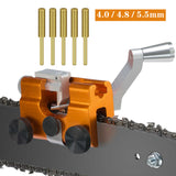 Easy Portable Chainsaw Sharpening Jig Aluminium Alloy Chainsaw Sharpener with Grinder Stones Chain Saw Drill Sharpen Tool