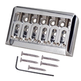 6 String Fixed Electric Guitar Bridge Zinc Alloy String Fixed Bridge for Electric Guitar Bridge Accessories