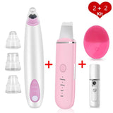Electric Blackhead Remover Vacuum Face Ance Pore Cleaner Ultrasonic Skin Scrubber Pimple Black Head Suction Facial Washing Brush