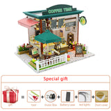 Big Doll House Furniture Miniature Building Kits Diy Dollhouse Kit Roombox Villa Garden Wood Houses Toy For Children Adult Gifts