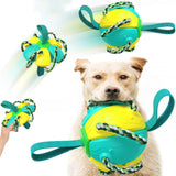 Outdoor Training Dog Toys Frisbee Football Bite Resistance Toy for Dogs Pet Products Plush Accessories Supplies Interactive Home