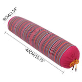 Striped Old Coarse Cloth Candy Buckwheat Pillow Cervical Pillow Buckwheat Candy Pillow Cylindrical Pillow Removable And Washable