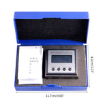 360 Degree Mini Digital Inclinometer with Magnetic Base Stainless Steel Housing 67JE