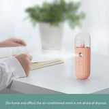 20ml Cartoon Nano Mist Sprayer Facial Cooling Face Steamer USB Chargeable Portable Humidifier Beauty Moisturizing Skin Care Tool