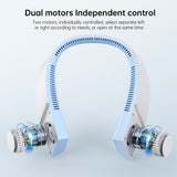 Mini Neck Fan Portable Bladeless Fan USB Rechargeable Leafless Hanging Fans Air Cooler Cooling Wearable Neckband Fans