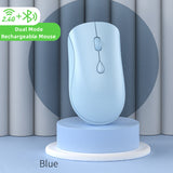 Rechargeable Wireless Bluetooth Mouse 2.4G USB Dual Mode Silent Mouse for iPad Tablet Laptop Phone PC Macbook Gaming Mouse Gamer