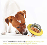 Multifunctional IQ Interactive pet Supplies bite Resistant Dog Toy Flying Saucer Puzzle Slow Feeder Food Distribution Ball