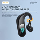 Bluetooth-compatible Headset With Charging Bin True Stereo Hanging Type Business Model Battery Display Long Standby Headphones