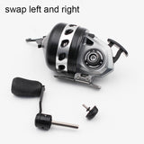 Fishing Reel Aluminum Alloy Gear Ratio 3:6:1 Suit Slingshot Outdoor Bow Adjustable Pitch Spinning Fishing Wheel Fish Dart Tool