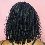 Braid wig short curly hair mechanism elastic mesh chemical fiber headgear spot Box Braid Wig
