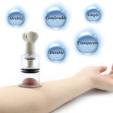 Chinese Vacuum Massage Cupping Cans Set Twist Handle Body Massager Anti Cellulite Cup Suction Enlarger For Muscle Pain Relief