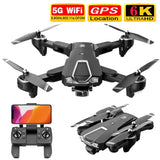 Drone Professional Aerial Photography 6K 4K Ultra HD Dual Camera 5G Wifi FPV Gps Height Maintain Headless Mode RC Quadcopter