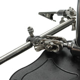 LED Light Soldering Iron Stand Holder Station Clamp Clip Helping Hands Magnifying Glass Magnifier Repair Power Tool Accessory