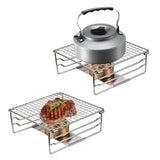 Folding Campfire Grill Barbecue Rack 304 Stainless Steel BBQ Grill Rack Collapsible Portable Grill For Camping Picnic